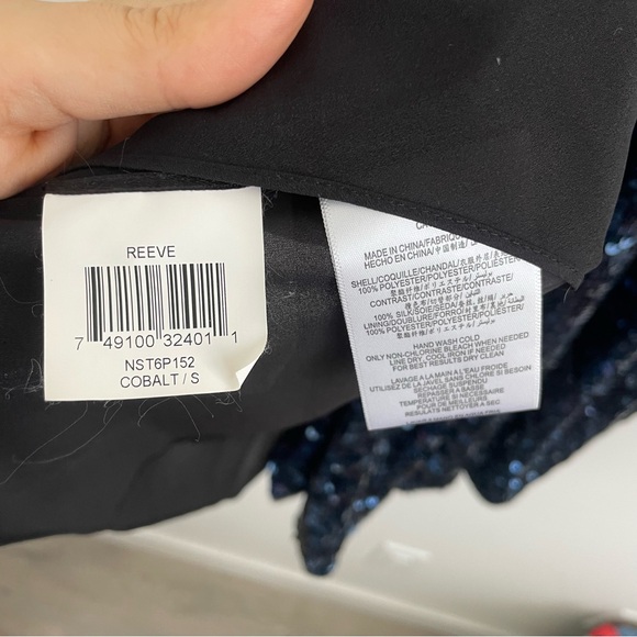 BCBG Maxazria Reece navy sequin dress - Picture 10 of 11